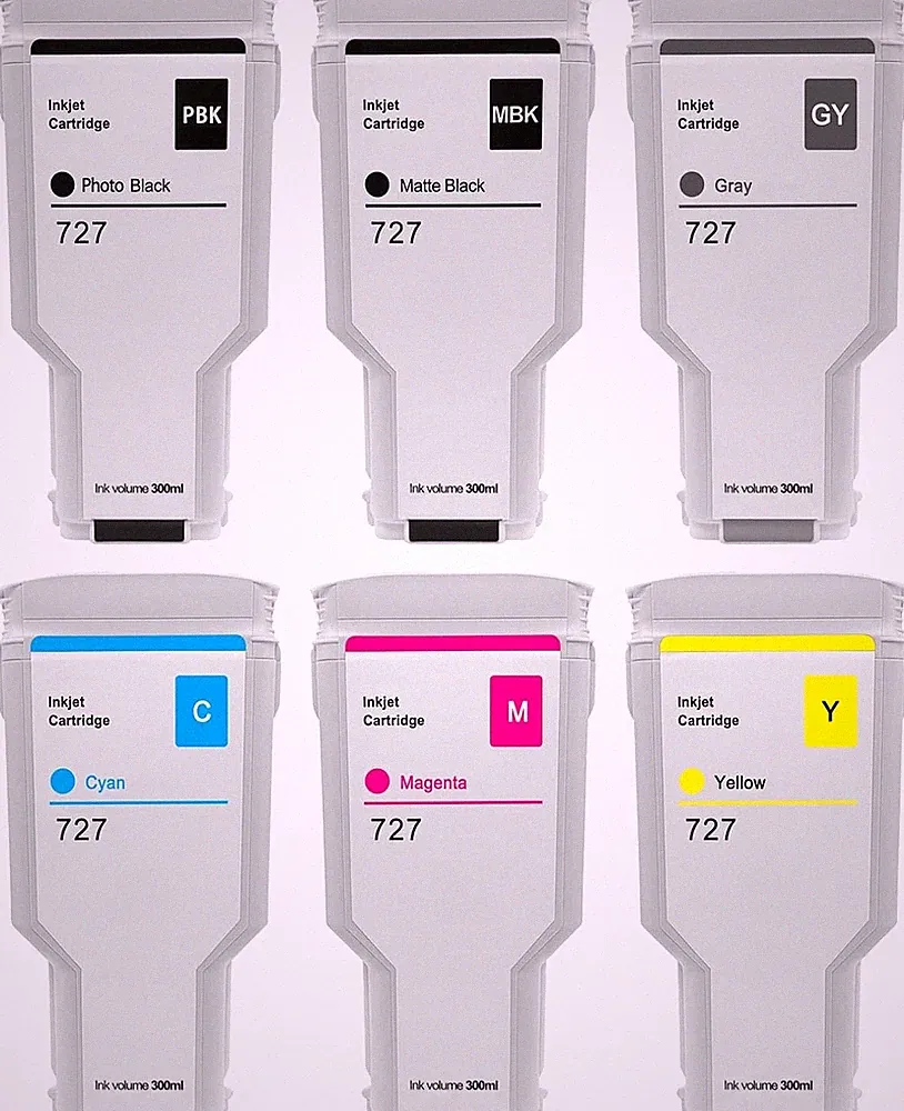 727XL Ink Cartridge Set for HP DesignJet T920, T930, T1500, T1530, T2500, T2530