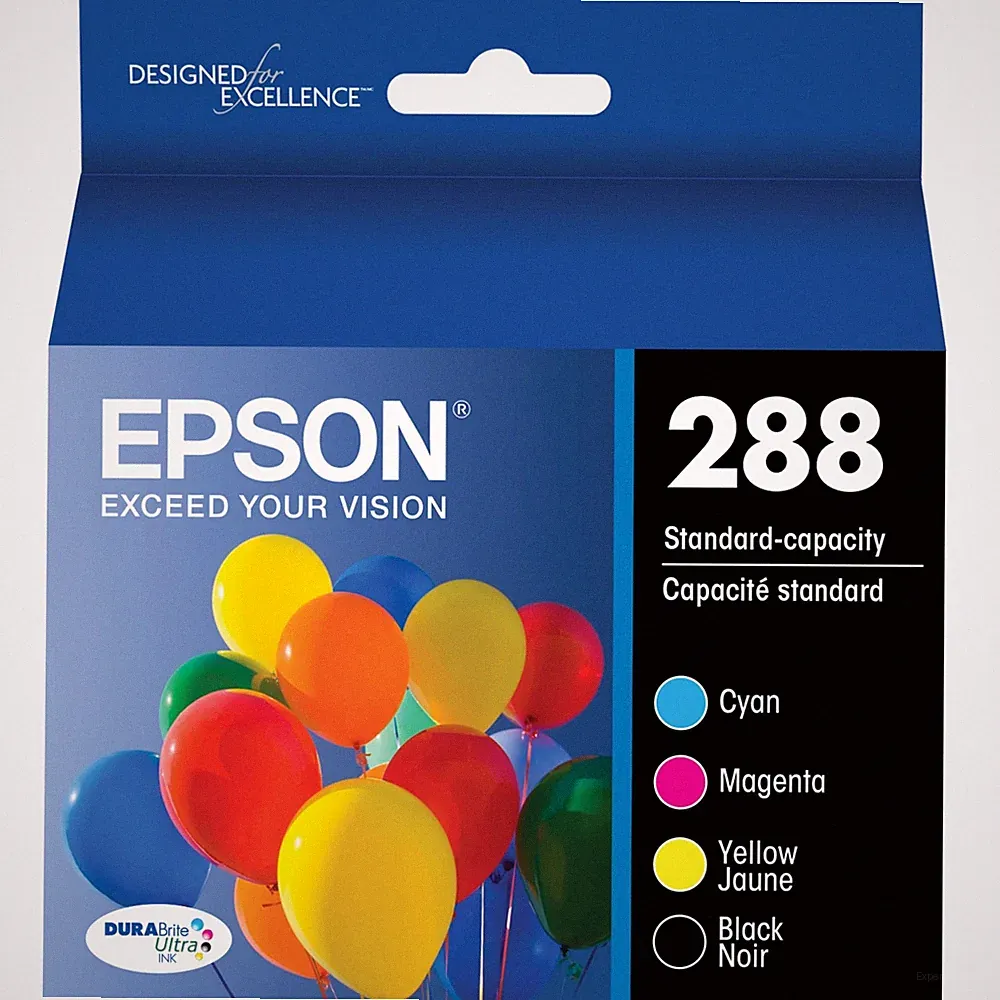 Epson Ink Cartridge Combo Pack for XP Series Printers Smudge Fade Resistant