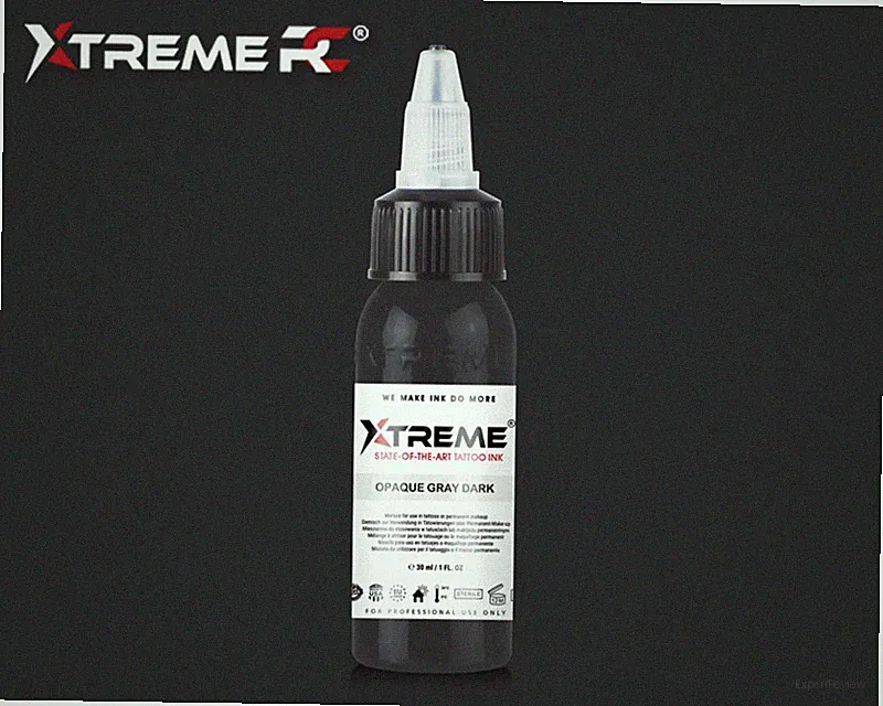 EU REACH Compliant OPAQUE GRAY DARK by Xtreme Ink Premium Tattoo Color Pigment