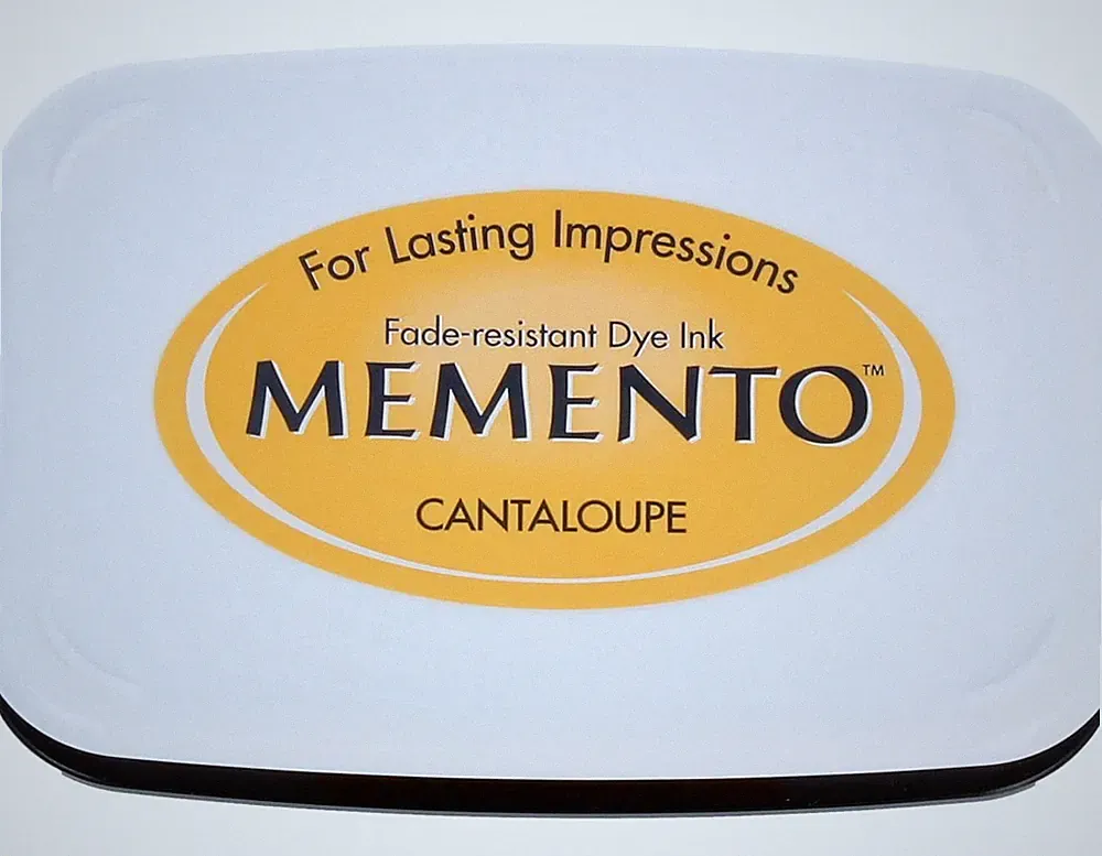 Fast Drying Cantaloupe Melon Ink Pad 76 x 47mm Water Resistant Fade Resistant