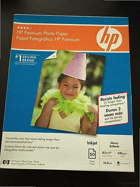 HP Premium Glossy Photo Paper 45 Sheets 8.5x11 Inkjet Resists Fading 240g O/BOX