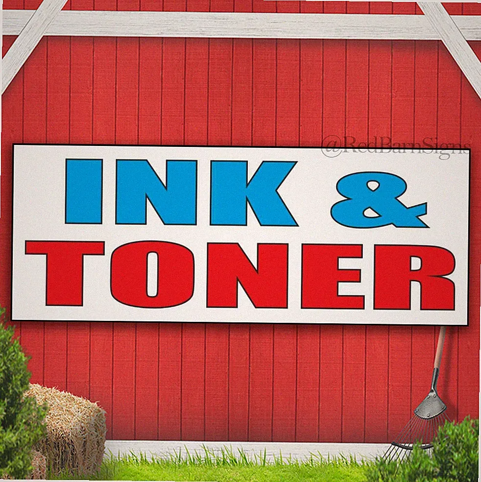 INK & TONER Service Repair Printer Cartridge Indoor Outdoor Banner Sign