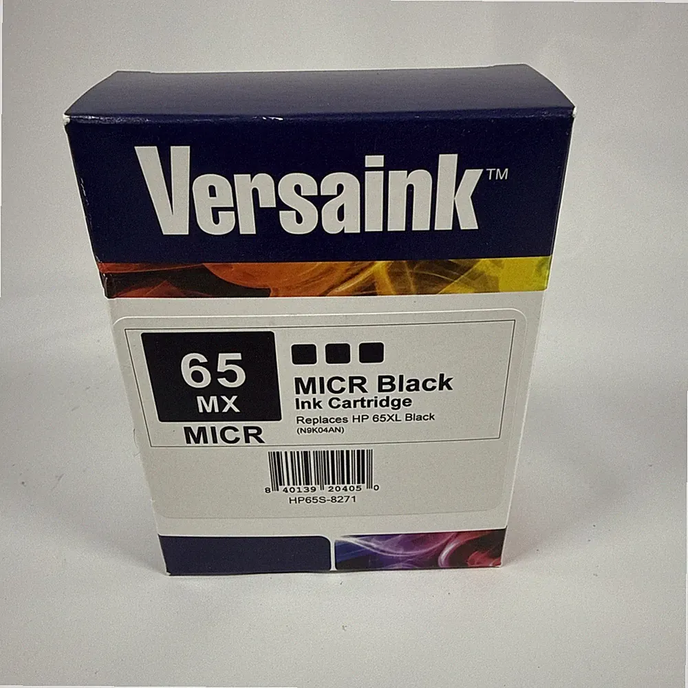 MICR Black Ink Cartridge - Nano 65 MX, 300 Yield for Bank Compliant Checks