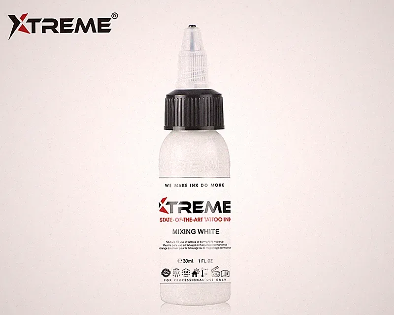 MIXING WHITE Xtreme Ink Premium Bright Solid Color Tattoo Pigment Made in USA