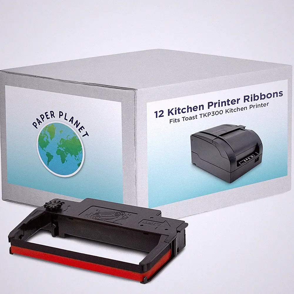 Red and Black Ink Printer 3.15 x 0.5 inches (80 x 12.7 mm), Red