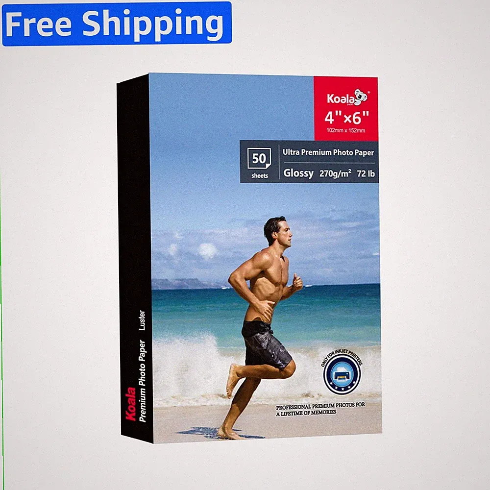 Ultra 4x6 Glossy Photo Paper - Water Resistant & Fade-Resistant, 50ct
